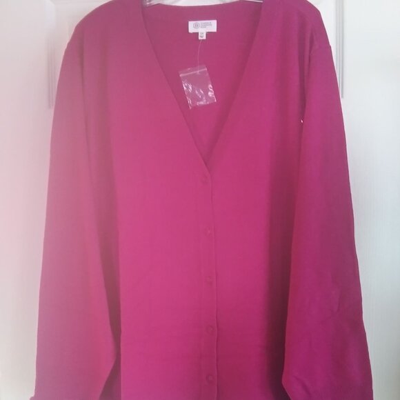 Candace Cameron Bure Button V-Neck Cardigan Sweater- 5X-NWT - Picture 2 of 5